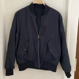 JACK & JILL Men’s Reversable Bomber Jacket size Small in Black